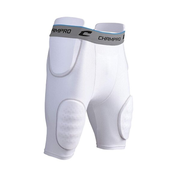 CHAMPRO Formation 5-Pad Integrated Football Girdle White 2XL - Picture 1 of 3